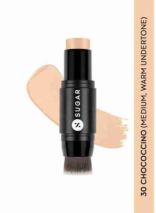 Ace Of Face Foundation Stick - 30 Chococcino (Medium, Warm Undertone) (7 gms)