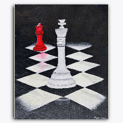 King & Queen-Canvas board / 10x12 inch