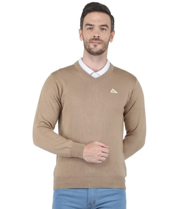 Monte Carlo - Beige Woollen Mens Pullover Sweater ( Pack of 1 ) - None