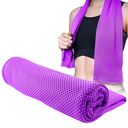 STRAUSS Cooling Towel 80 cm Purple-STRAUSS Cooling Towel, 80 cm, (Purple) - Default Title