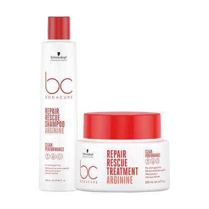 Schwarzkopf Professional Bonacure Peptide Repair Rescue Micellar Shampoo 250ml + Treatment 200ml Combo