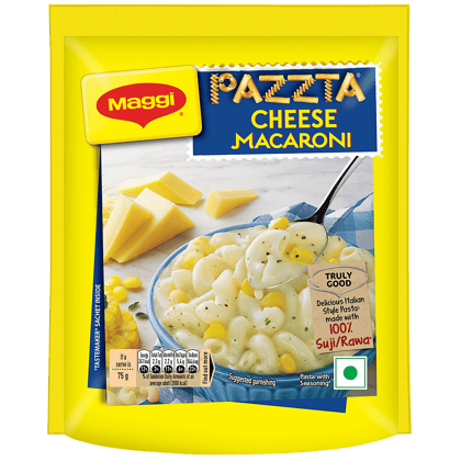 Maggi Pazzta Cheese Macaroni - Made With 100% Suji/Rawa, 75 G