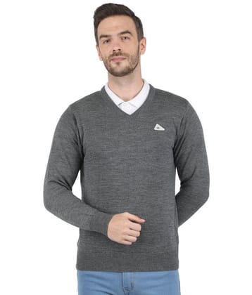 Monte Carlo - Grey Woollen Men''s Pullover Sweater ( Pack of 1 ) - None