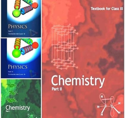 NCRT Physics Part 1 & 2, Chemistry Part -1 & 2 Textbook For Class - 11 (Set Of 4 Books (combo) Paperback – 1  Net Quantity : 50