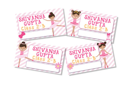 Book Labels - Ballerina-12