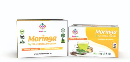 Moringa and Ginger Dip Tea (24 Dips)