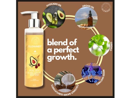 Glownest Bio Enzyme Based Avocado & Argan Oil Shampoo (200ml)