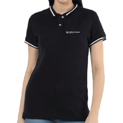 Women's Rare Rabbit Tipping Polo T-Shirt-XS / Navy Blue