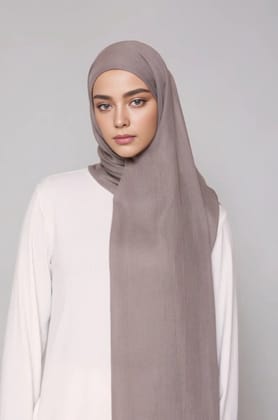 Classic Modal Hijab - Grey-Grey