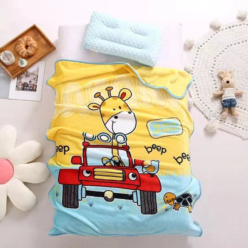 Soft Flannel for AC Baby Blanket for Kids Toddlers New Born Boys & Girls-100 cm x140 cm
