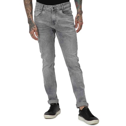 Mufti Grey Skinny Fit Originals Stretch Jeans