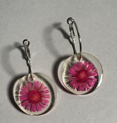 Pink Aster( Earrings)