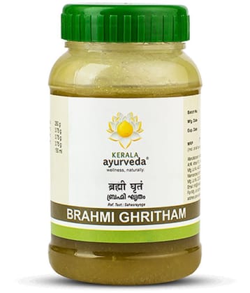 Kerala Ayurveda Brahmi Ghritham 150ml, Herbal Ghee, Improves Concentration & Recall,Boosts Mental Sharpness & Cognitive Processing