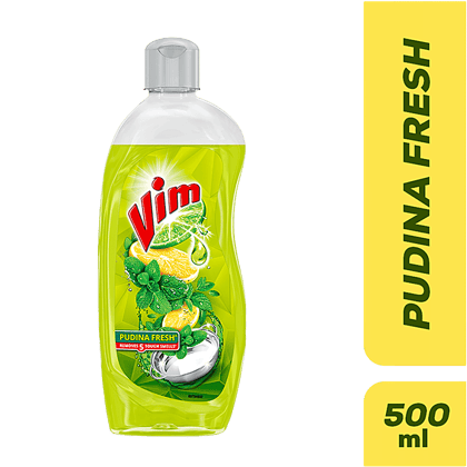 Vim Anti Smell Dishwash Liquid Bottle, 500 ml