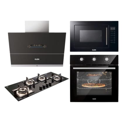 Glen Chimney + Hob + Oven + Microwave Combo GLCHOM-02