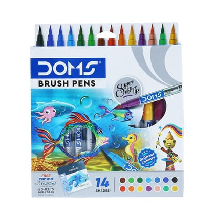 Doms Basic Brush Pen Sets (Choose Size)-SET OF 14