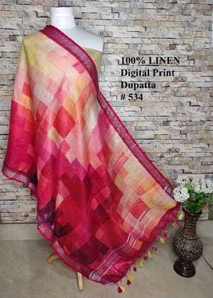 Digital Printed Linen Scarf