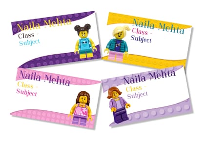 Book Labels -  Lego Girl Power-12