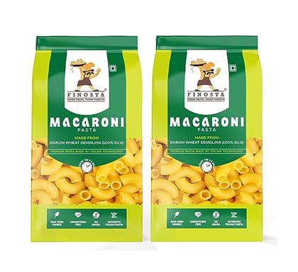 Finosta Macaroni Pasta, 500 gm Pack of 2