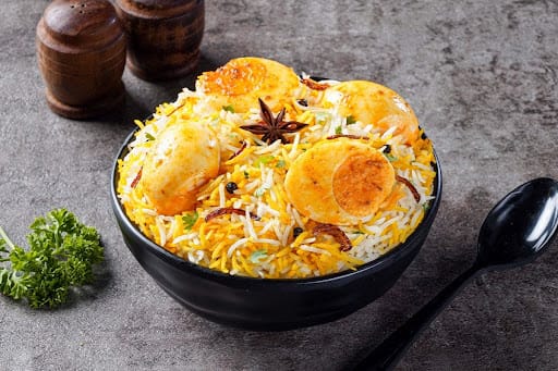 Egg Mini Biryani Bowl.