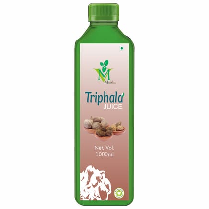 Mint Veda Triphala Juice 1000ml | Improves Digestion and Support Metabolism | For Weight Management | For Liver Detox | Boosts Immunity | Sugar Free, 100% Herbal Pack of 1