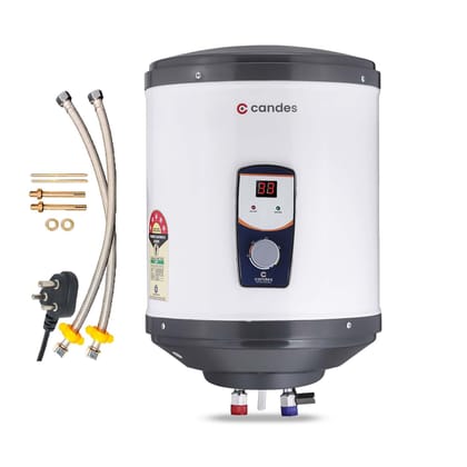 Candes DG 15L Digital Water Geyser, 2000W, Auto Cut-off, Digital Display, BEE Approved, 1 Yr Warranty.-Candes DG Digital Water Geyser 15 Litre | BEE Approved Storage Water Heater for home bathroo