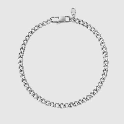 CUBAN BRACELET (SILVER) 4MM-19 CM