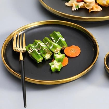 Nore Black Dineware-Small Plate ( 20 cm )