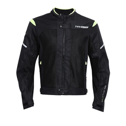 TVS Racing Riding Jacket - Asphalt - Neon