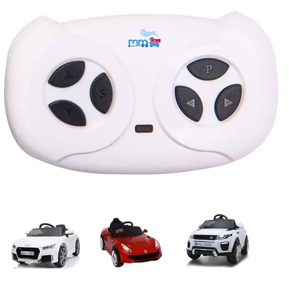 MM TOYS JR 2.4G Bluetooth Remote Control For Kids Electric Car Ride On, 3 Speed Control, Compatible With JR1958RX-2S Receiver (Receiver not Included) Replacement Parts Accessories- White