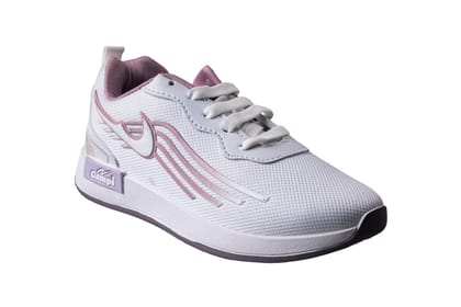 Camps Ladies White / Purple Sports Shoe-White/Purple / 5