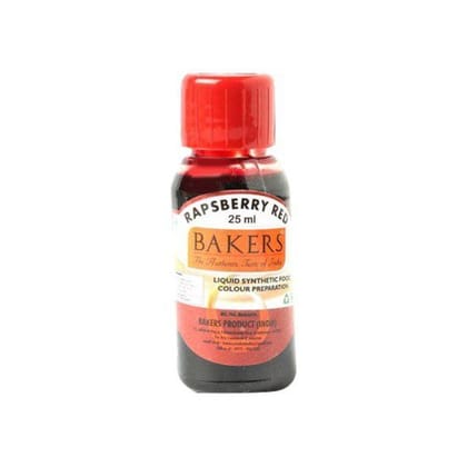 Bakers LQD Colour Rasberry Red, 25 ml