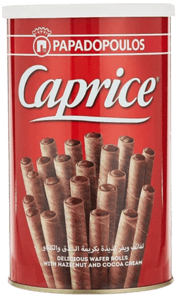 Hazelnut Chocolate Caprice Classic Wafers