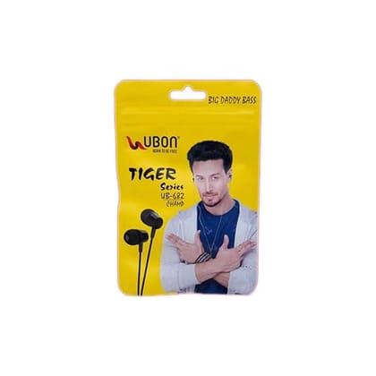 UBON UB-682 Tiger Series Champ Wired Earphones (Black)