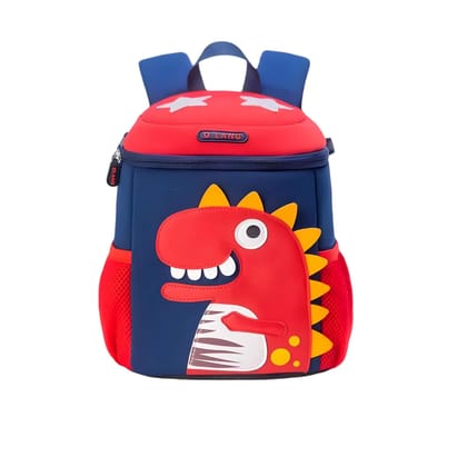 Dino 3D Kinder Pack: School Bag-Blue - Red