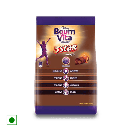 Cadbury Bournvita Chocolate Health Drink, 500 gm Pouch