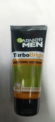 Garnier Men Turbobright Brightening face wash 2in1 ightening + refres 