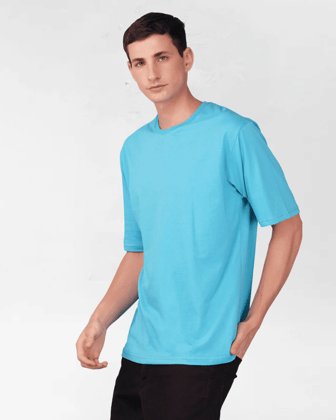 Sky Blue Oversized tshirt-L