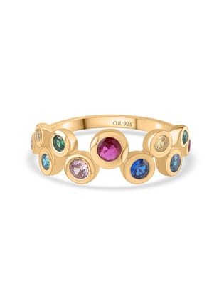 Color Pops Gold Ring For Women-10