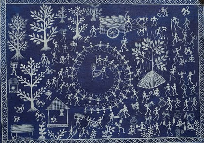 Warli Painting on Canvas