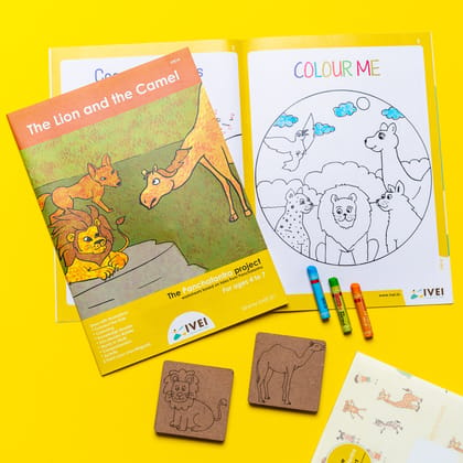 IVEI The Lion and the Camel - Workbook and 2 DIY Magnets - 4 to 7 yrs