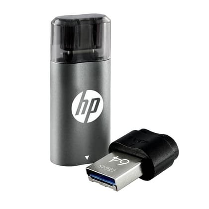 HP X5600C Usb 3.2 64Gb Otg Type-C Pendrive-HP X5600C Usb 3.2 64Gb Otg Type-C Pendrive