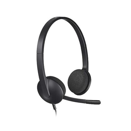 Logitech H340 Stereo Wired Over Ear Headphones With Mic-Logitech H340 Stereo Wired Over Ear Headphones With Mic