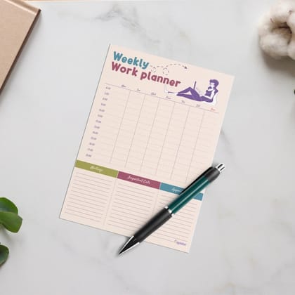 Weekly Work Planner Notepad