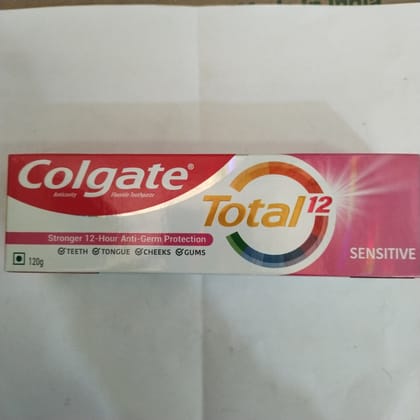 Colgate Total 12 Sensitive Stronger 12-hour anti-germ protection toothpaste 