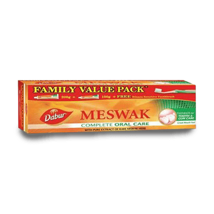 Meswak Toothpaste + Toothbrush, 300 gm