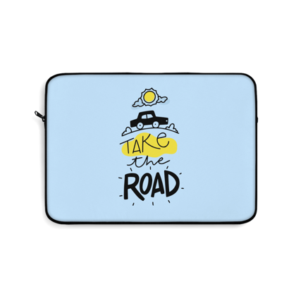 Take the road travel Laptop Sleeve (Macbook, HP, Lenovo, Asus, Others) | Laptop Cover-13" (13 x 10.5 inches) / Black