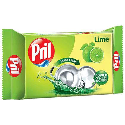 Pril Dishwash Bar - Lime & Vinegar, 400 G Pack