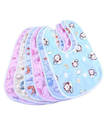 ORGANIC KIDZ Multi-Colour PVC Bibs - Set of 6