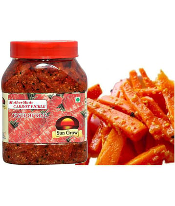 Sun Grow Mothermade Punjabi Carrot Pickle ||Traditional Punjabi Flavor, Tasty & Spicy || GAJAR KA ACHAR Pickle 1 kg